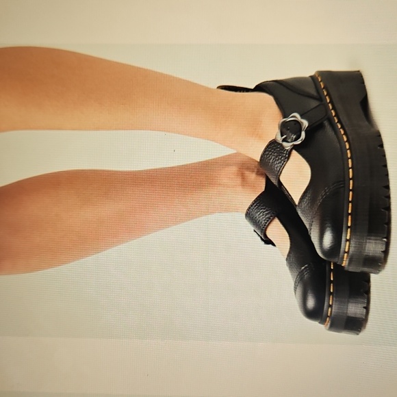 Dr. Martens Shoes - DR.MARTENS: Addina Black Chunky Sole Mary Jane Shoes